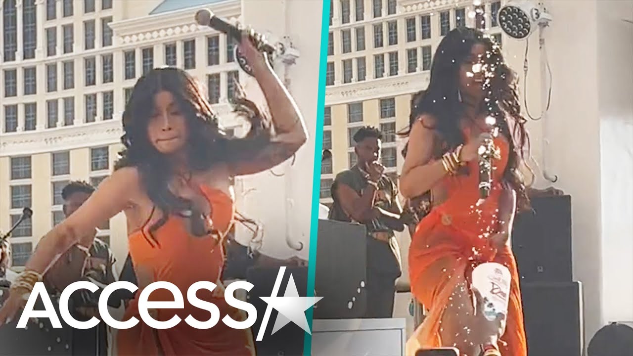 Cardi B Throws Microphone At A Concertgoer Who Threw A Drink At Her