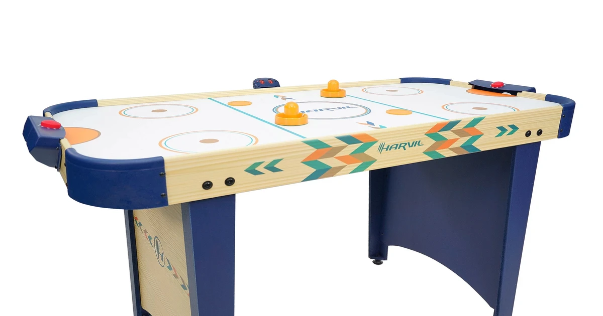 Harvil 4 Foot Air Hockey Table Compact Excitement For All