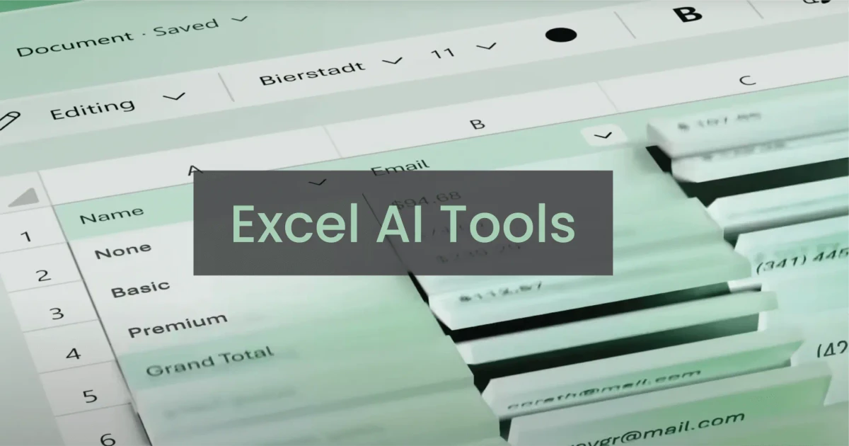 Revolutionize Your Spreadsheets With AI Tools For Excel And Unveiled In ...