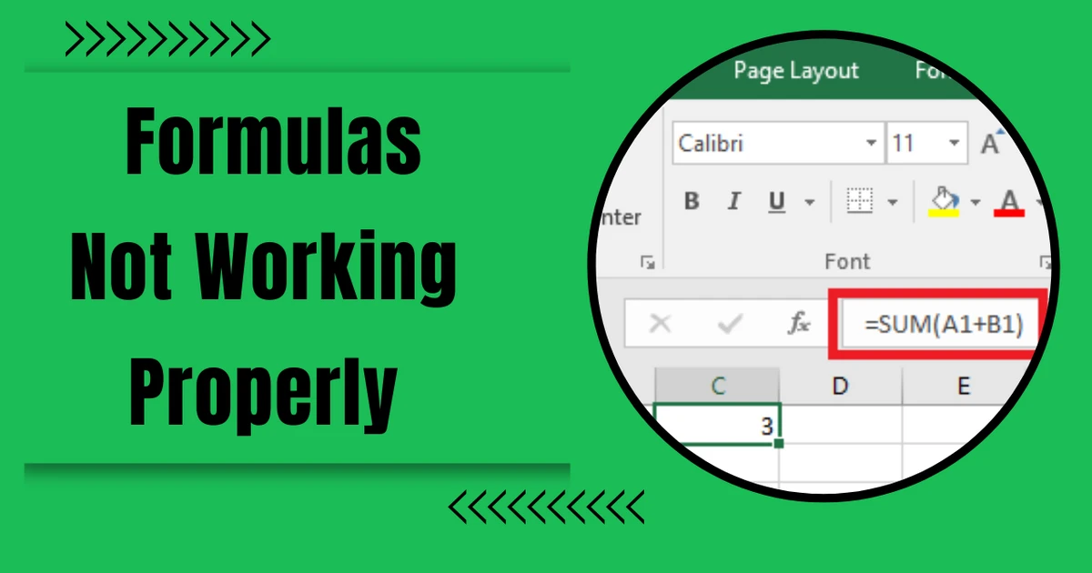 Why are my formulas not working in excel a troubleshooting guide